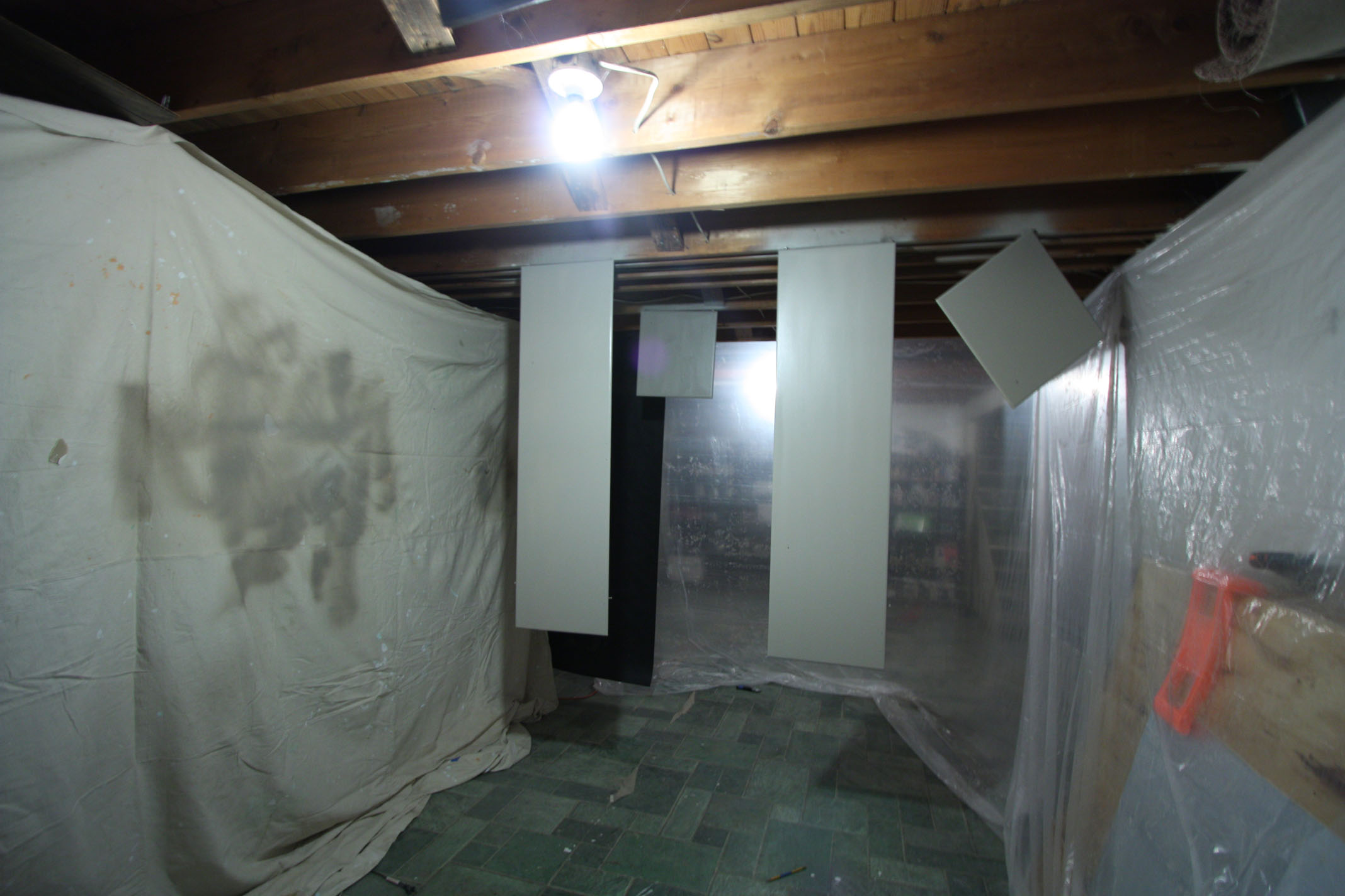Spraying the Doors