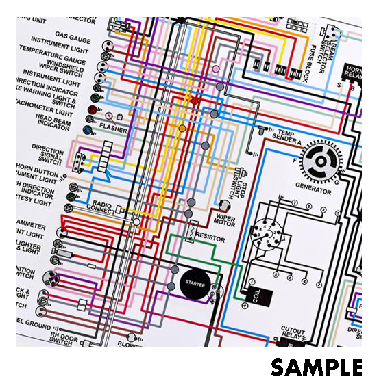71 CORVETTE COLOR WIRING DIAGRAM (18X24 INCH) | Volunteer Vette