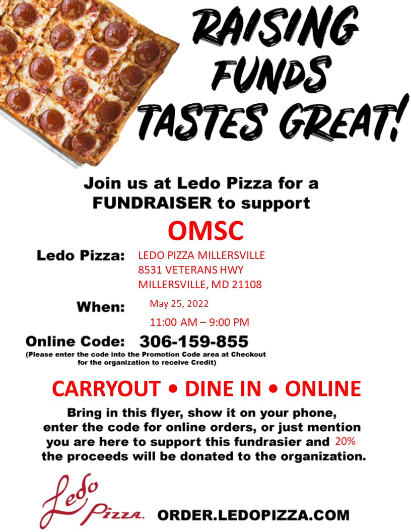 OMSC Ledo's Pizza Fundraiser — VOMCA