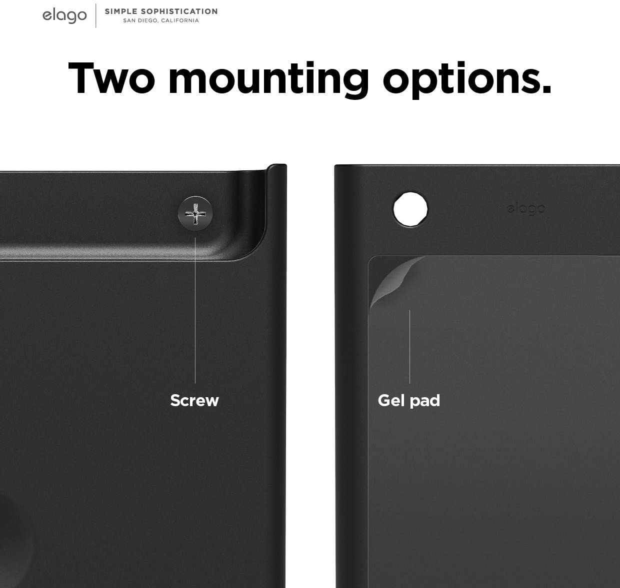 Elago Apple TV Remote Universal Holder Mount L Black Vortek