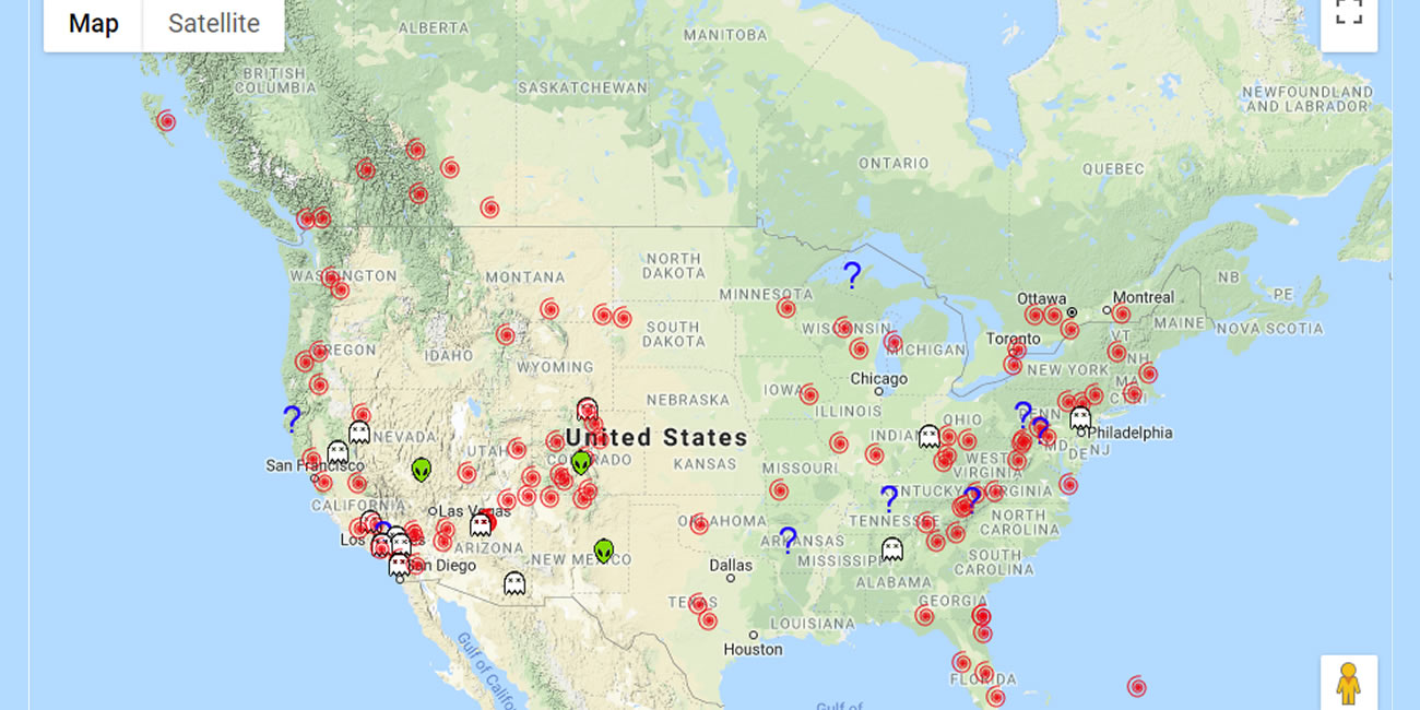 Vortex Hunters Energy Vortex GPS Locations and Maps