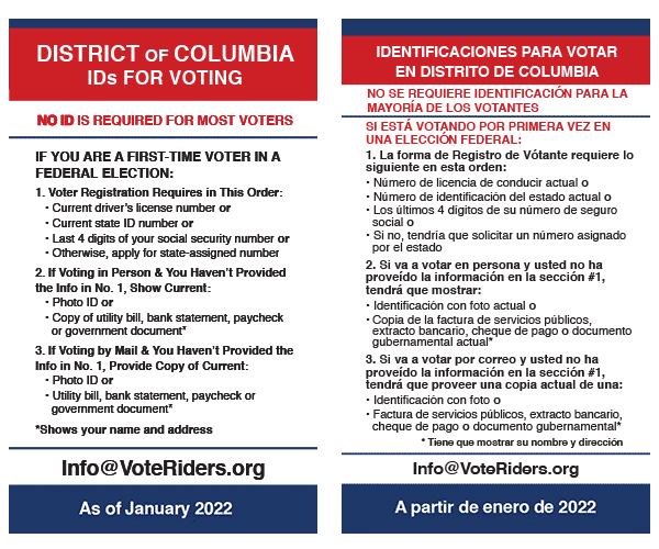 Order Voter ID Info Cards • VoteRiders