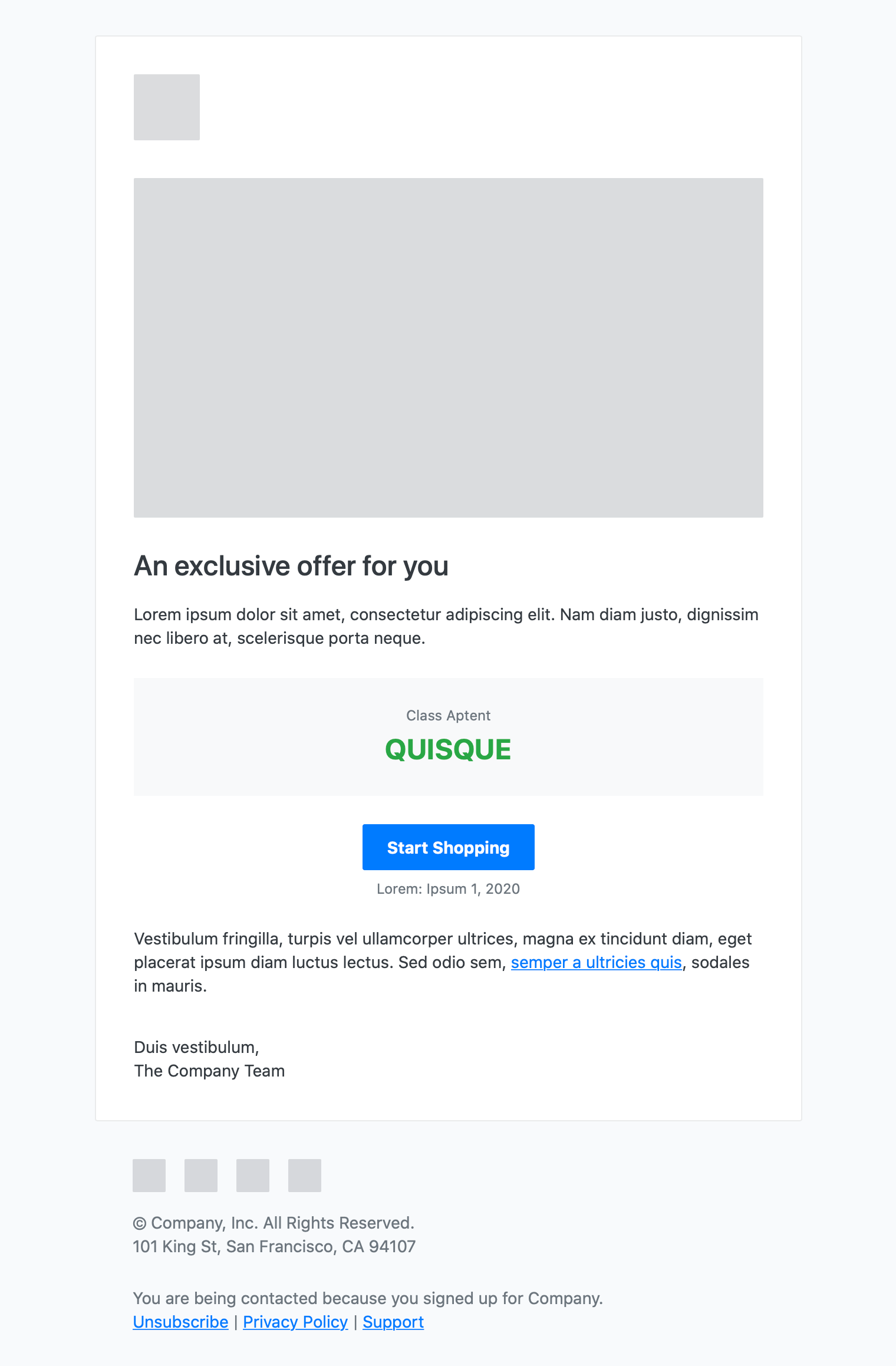 Coupon Code Email Template Email Kit by Vouchful