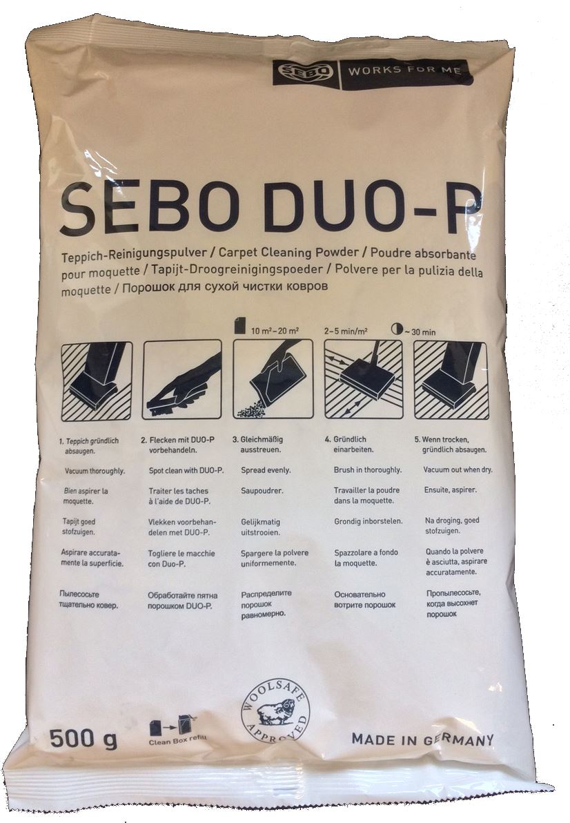 Sebo absorbent powder for carpet cleaner Voussert