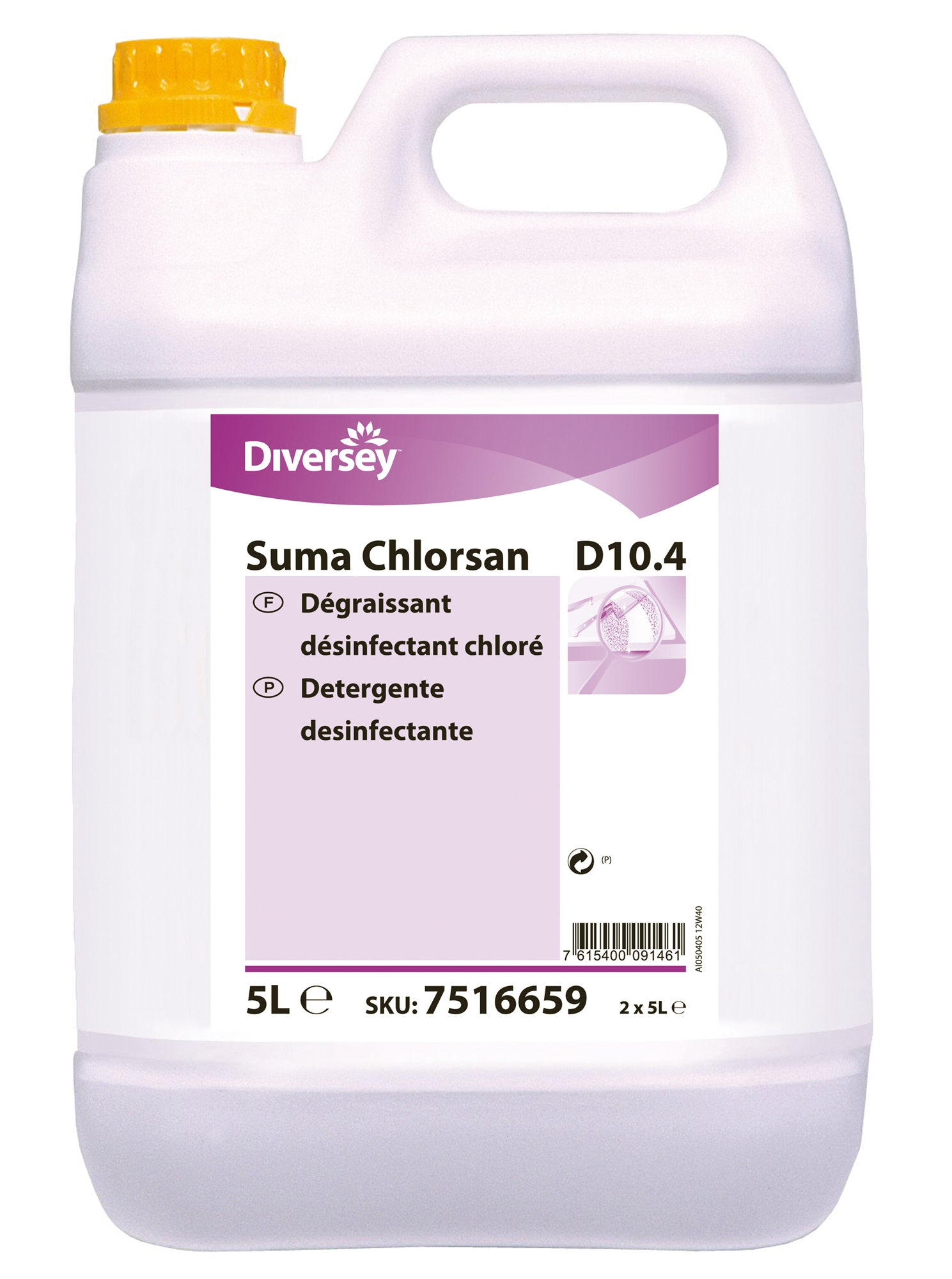 Suma chlorsan degreaser disinfectant chlorine D10.4