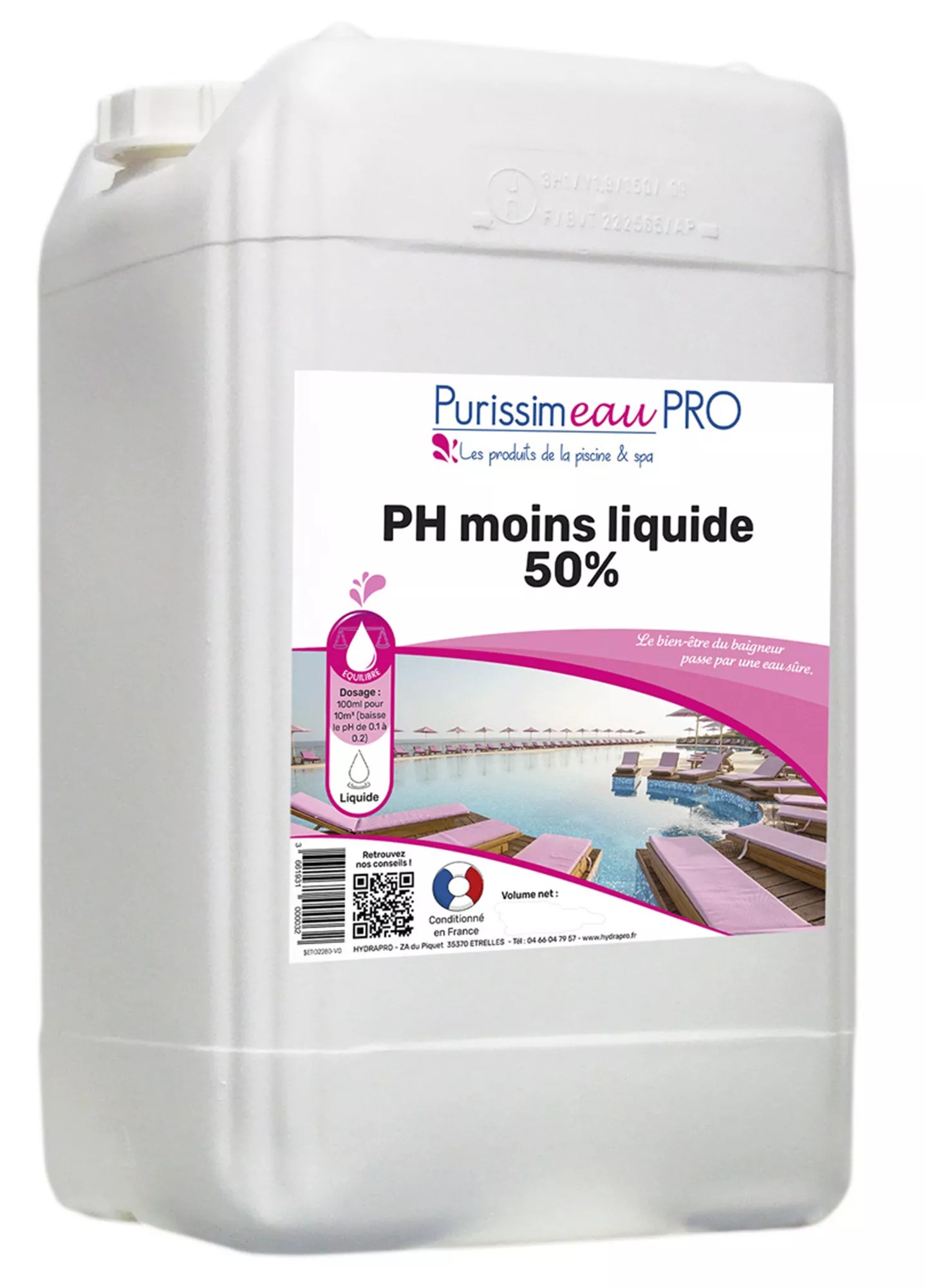 pH minus pH minus professional pool liquid 12.5 kg Voussert