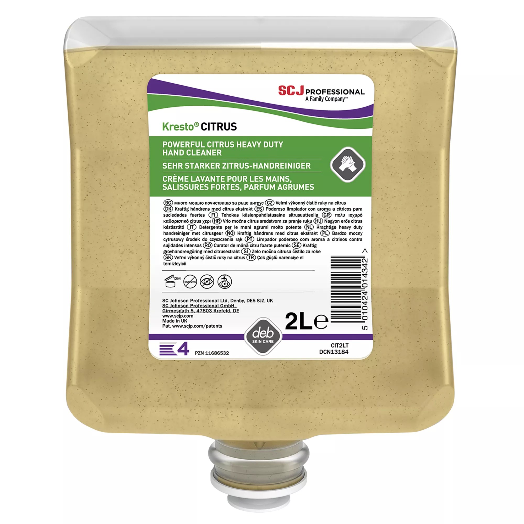 Solventfree soap Kresto citrus 2L Deb stocko Voussert