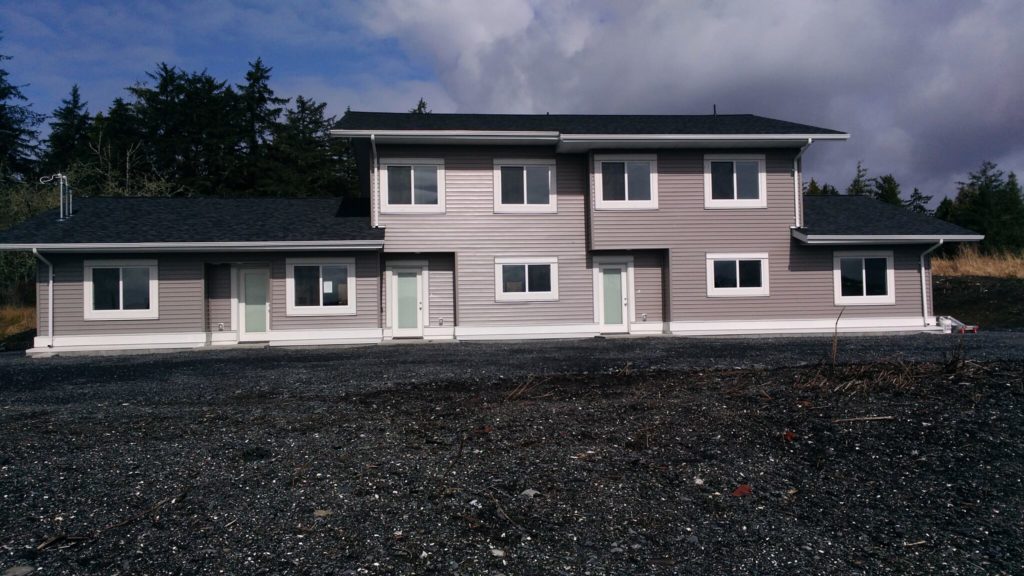 Metlakatla; BC Metlakatla Triplex Housing Project Vector Projects