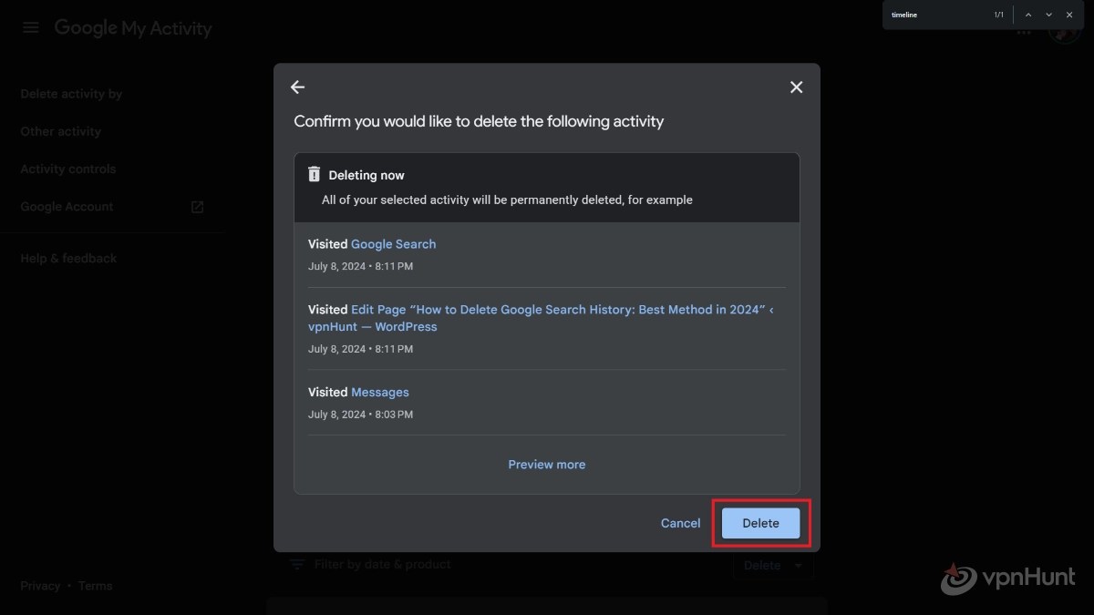 How to Delete Google Search History Best Method in 2024 vpnHunt