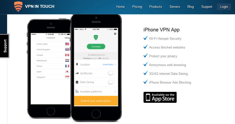 VPN in Touch Special Unlimited VPN from 2.08