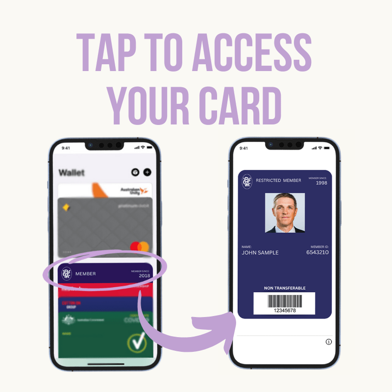 Adding your digital VRC Membership card to your Apple Wallet VRC Members