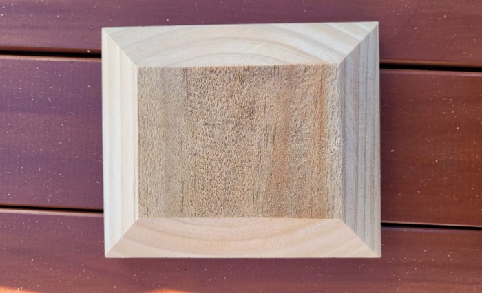 Caps for round wood fence posts