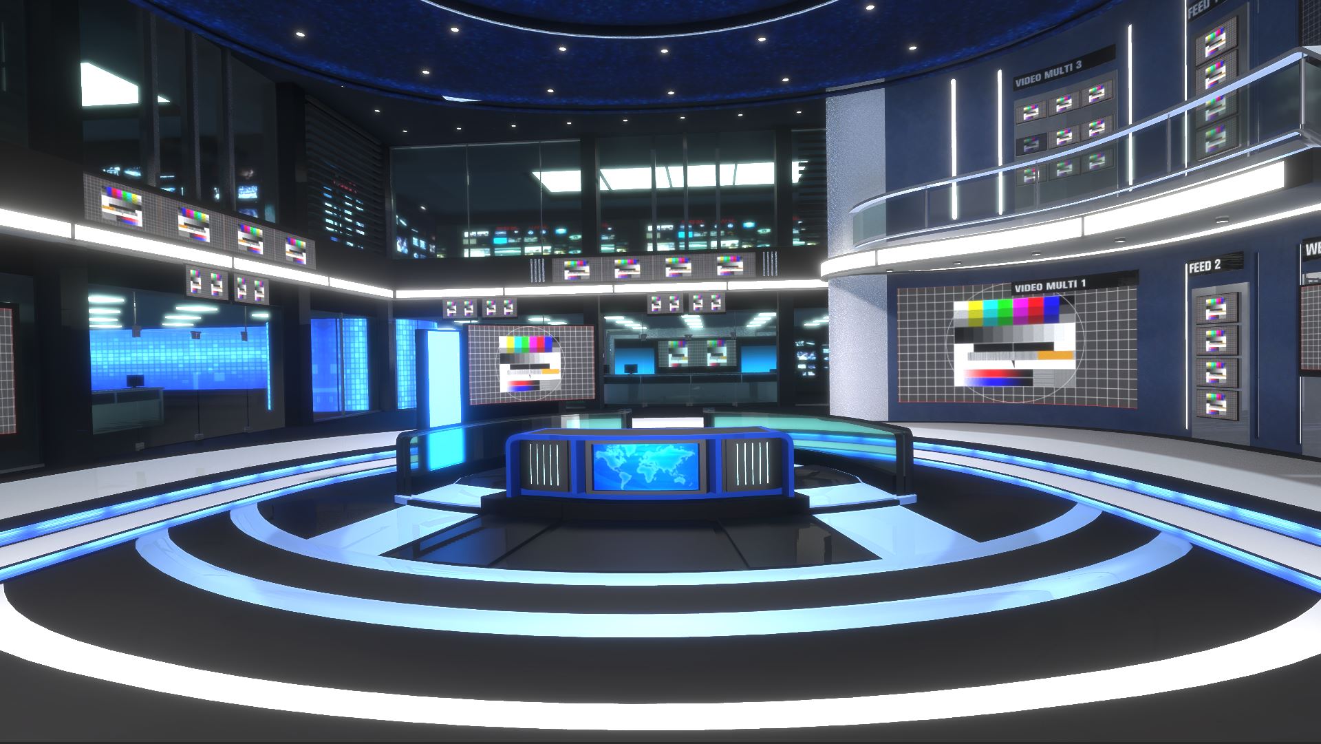 Virtual Set 052 For Vset3D Studio – Vset3D Virtual production Software