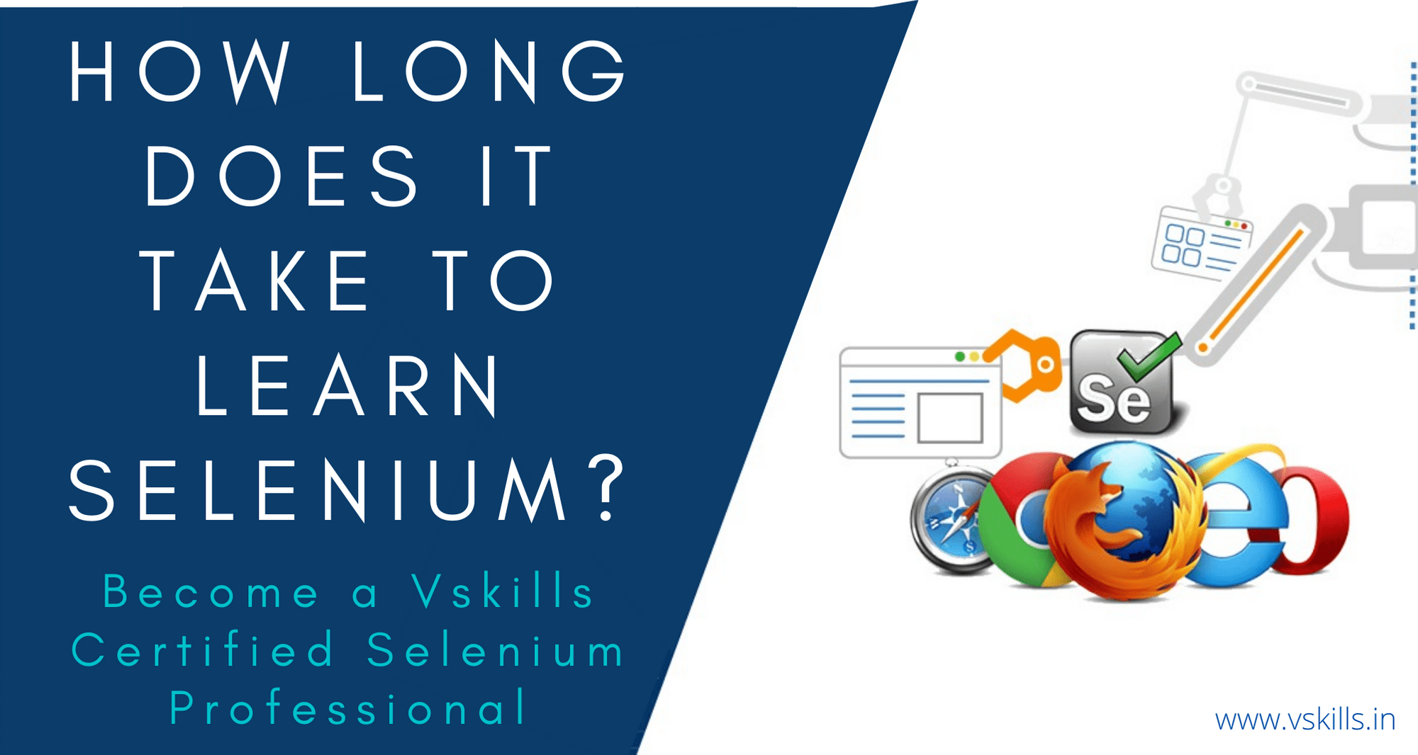 How long does it take to learn Selenium? Vskills Get Certified