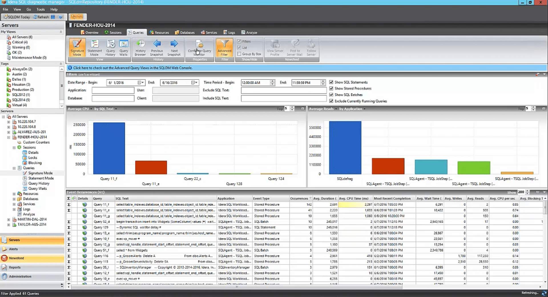 VSM365 Idera SQL Diagnostic Manager for SQL Server