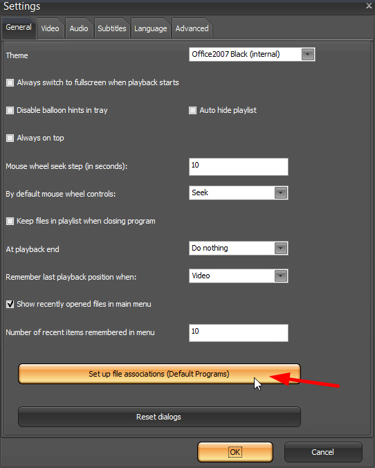 Make VMP your default media player on your PC! VSO Media Player