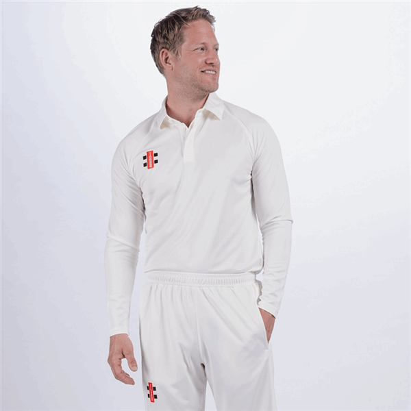 Gray Nicolls Cricket Shirt Matrix V2 Long Sleeve Adult Size VSports
