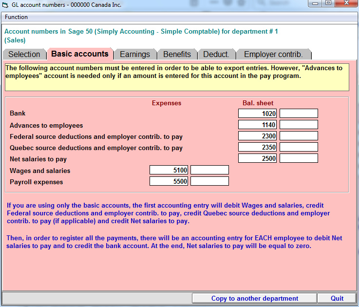 Payroll Accountings Sage Payroll Journal Entries