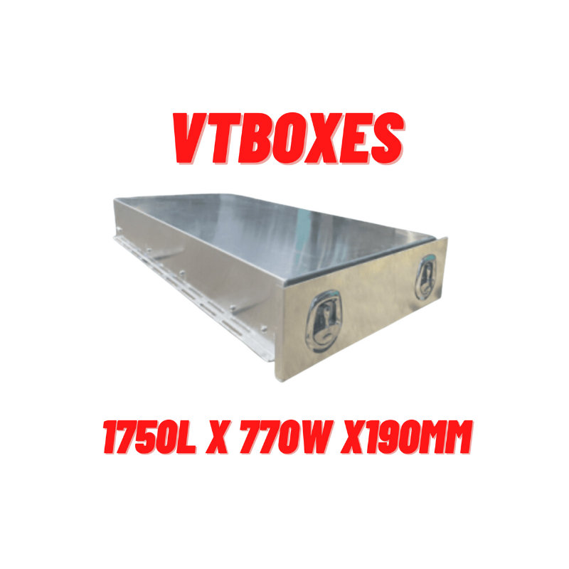 Aluminium Under Tray Trundle Drawer With Lid VT TOOLBOX TRAILER