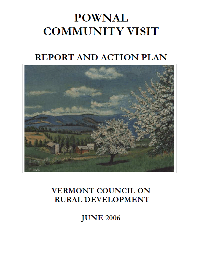 Pownal Community Visit Report 2006 Vermont Council on Rural Development