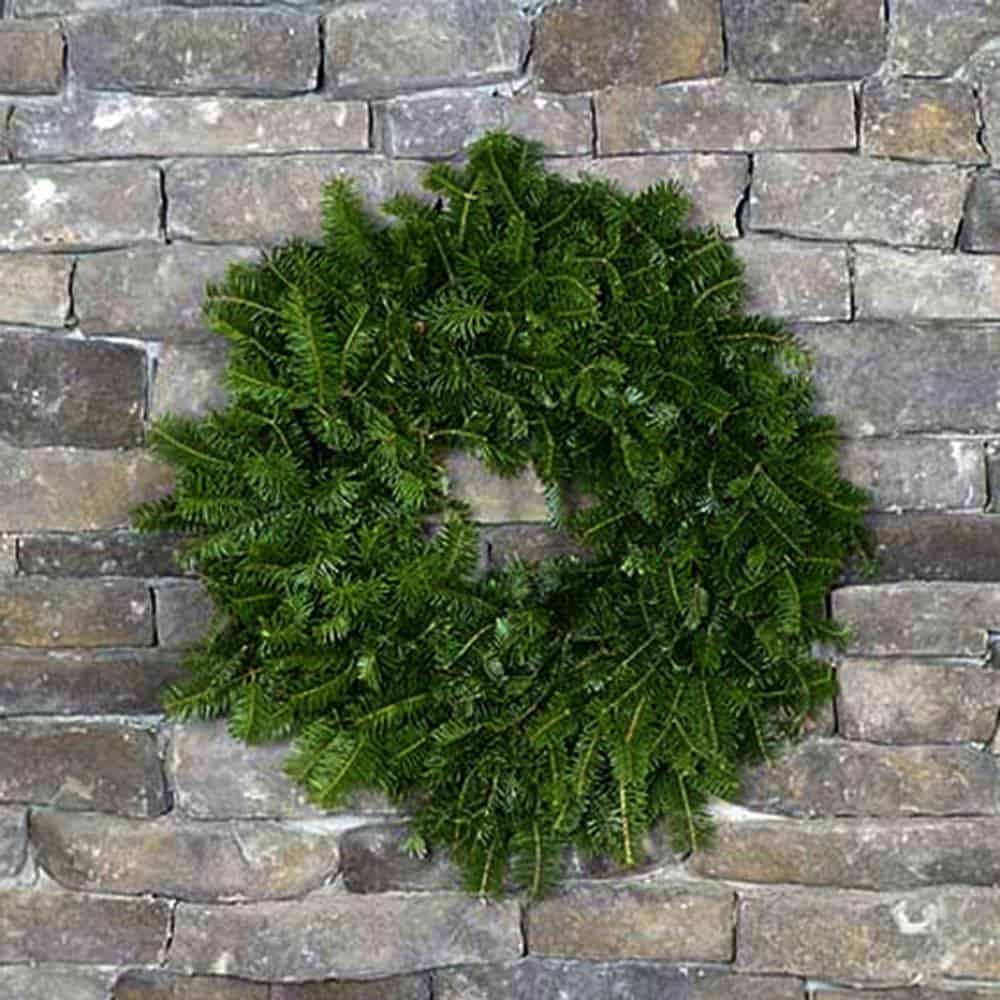 Undecorated Balsam Wreath Vermont Wreath Company