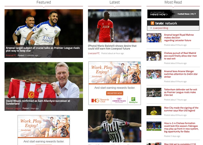 Sports Blogs UK Top 10 Vuelio