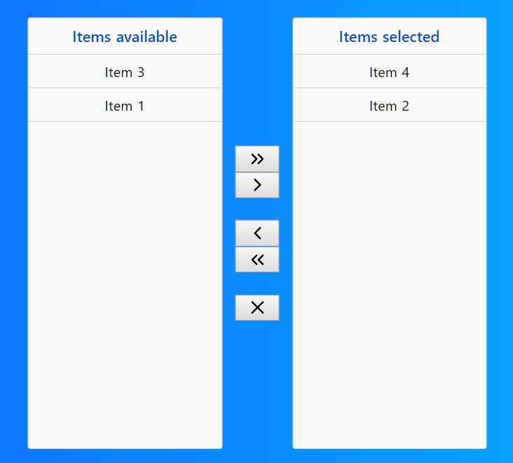 Dual Multi Select Component For Vue List Picker Vue Script