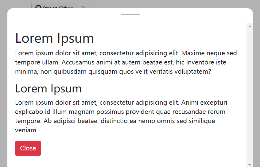 Swipeable Bottom Sheet Component For Vue.js Vue Script