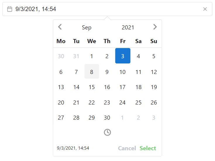 Datetime & Date Range Picker For Vue 3 LaptrinhX