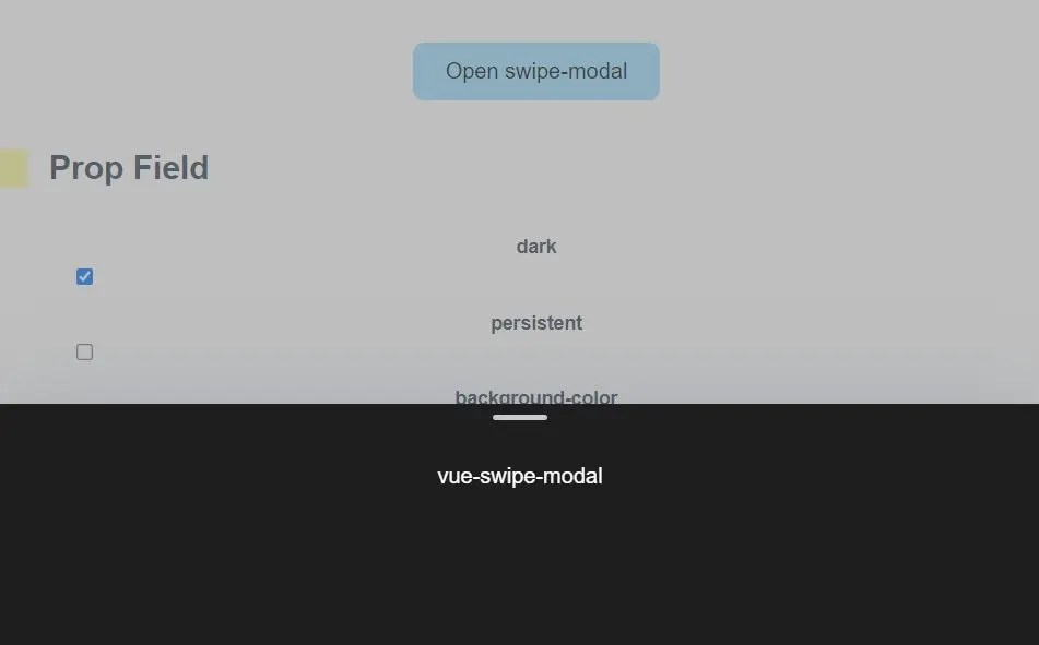 Swipeable Bottom Sheet Component vueswpiemodal Vue Script