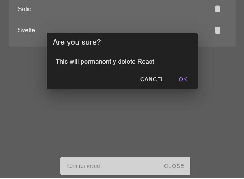 Confirmation Dialog & Snackbar Component vuetifyusedialog Vue Script
