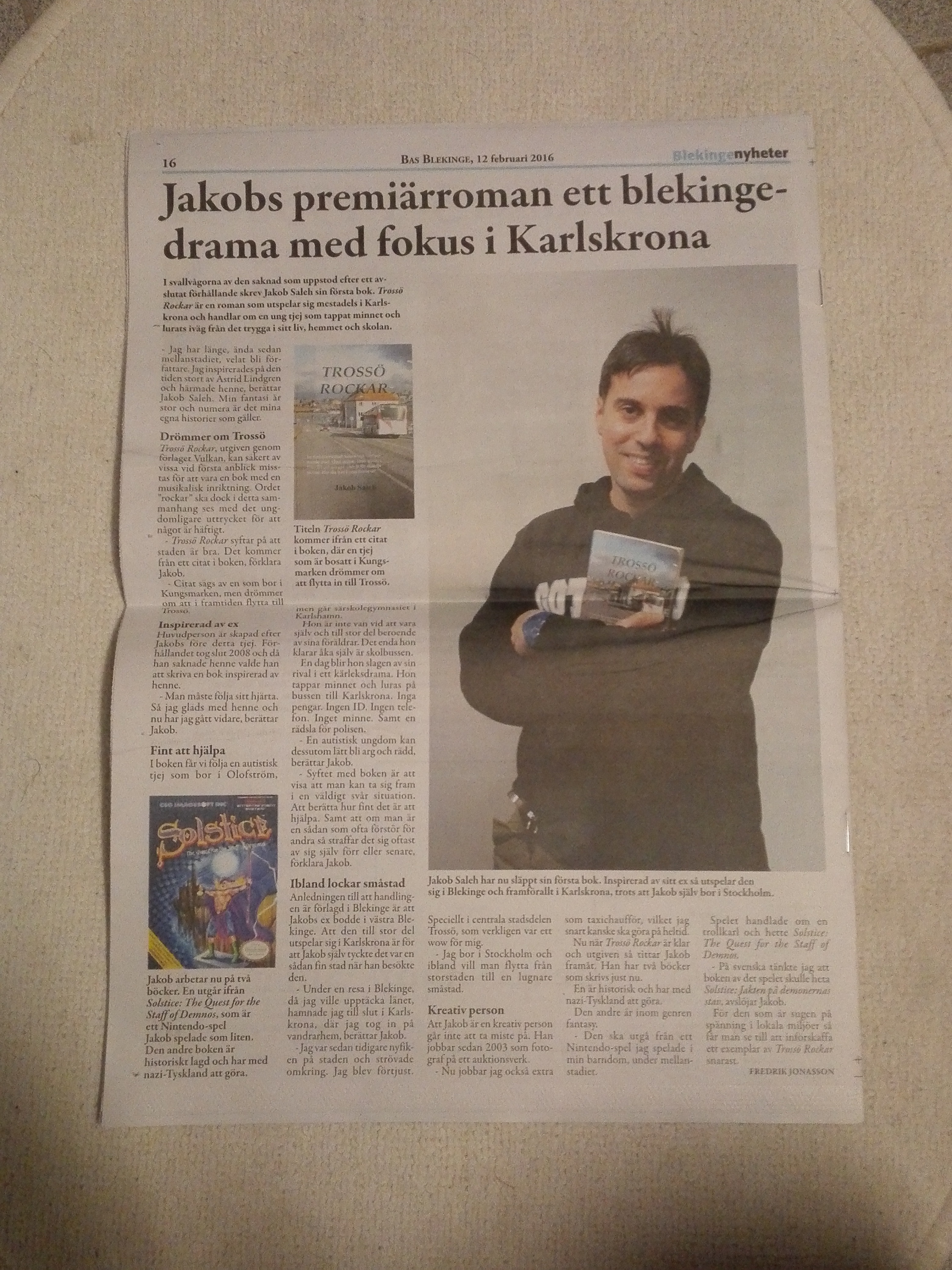Jakob Saleh intervjuad i Bas Blekinge Vulkans kunskapsbas