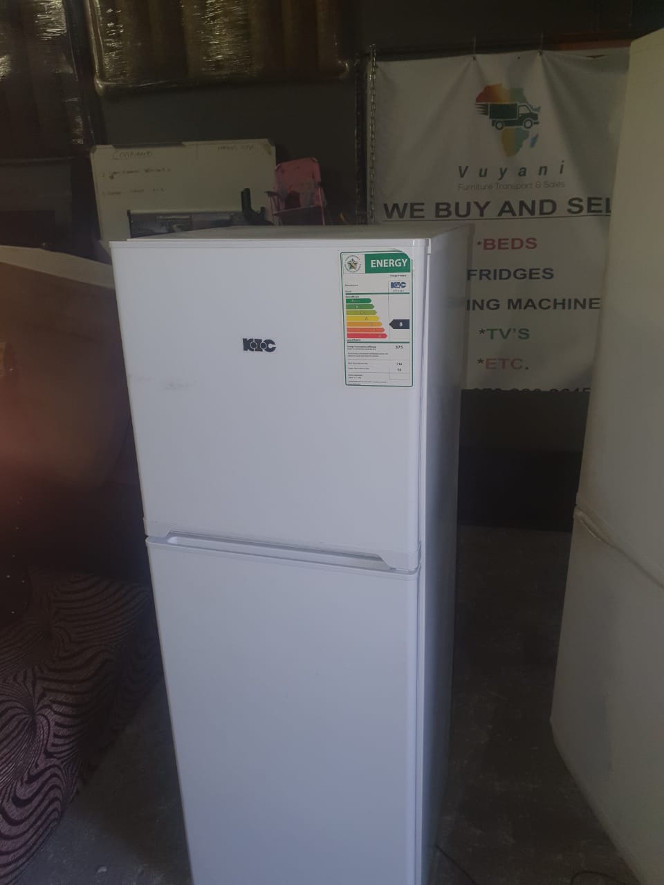 KIC KTF518/1 fridge freezer Vuyani Furniture Transport & Sales