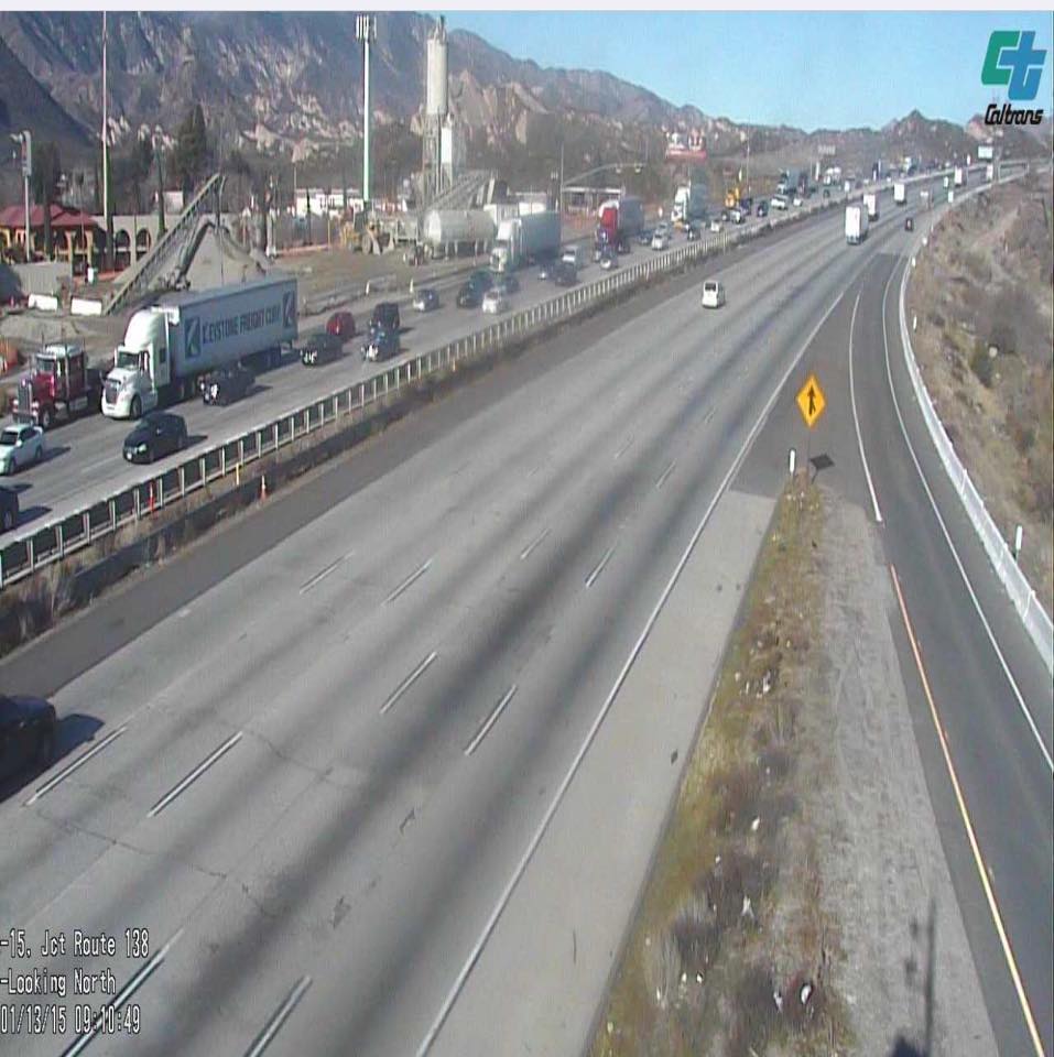 Multi Vehicle Accident Slows Down Southbound Traffic Through Cajon Pass