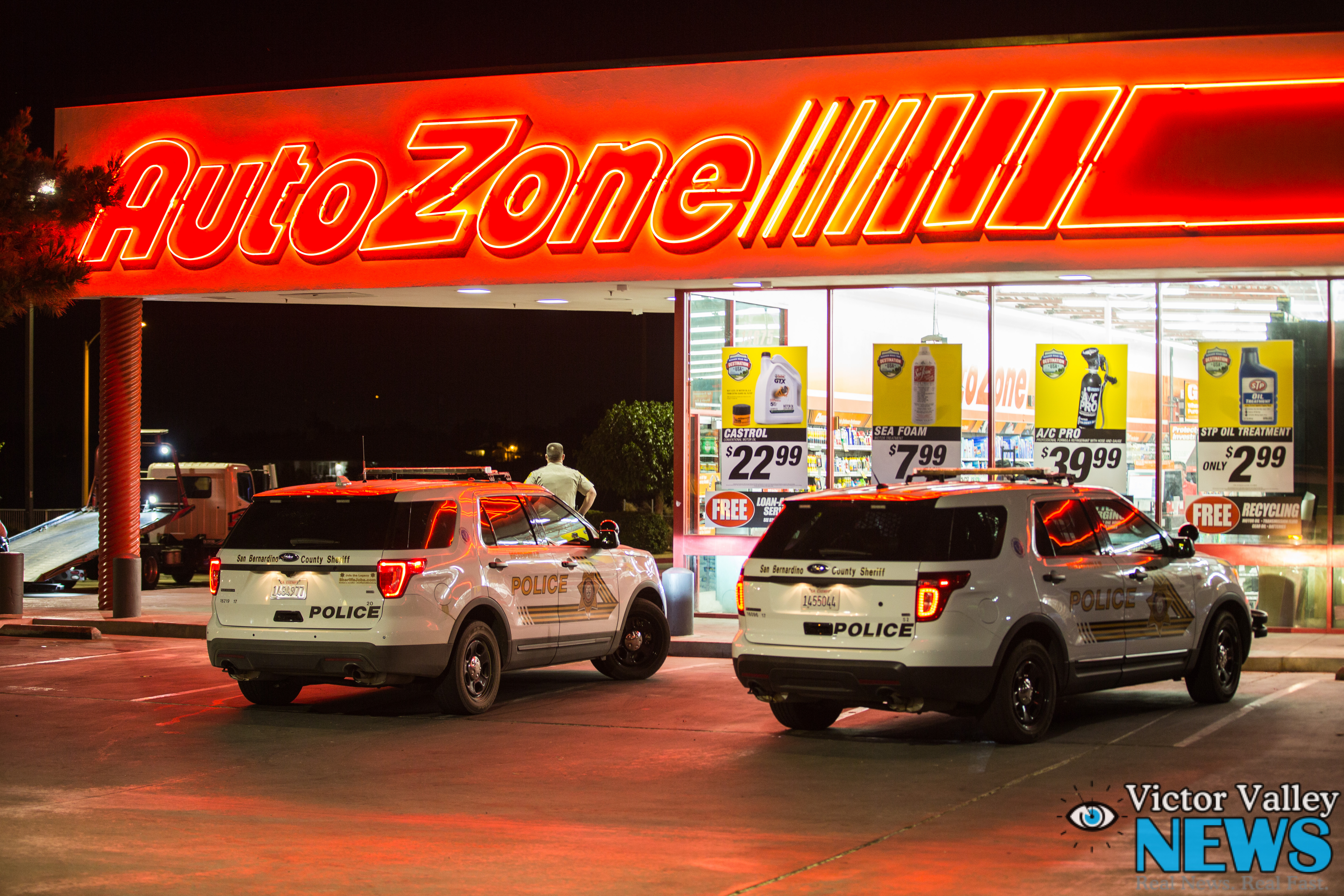 Police Investigating Alleged Armed Robbery at AutoZone Victor Valley