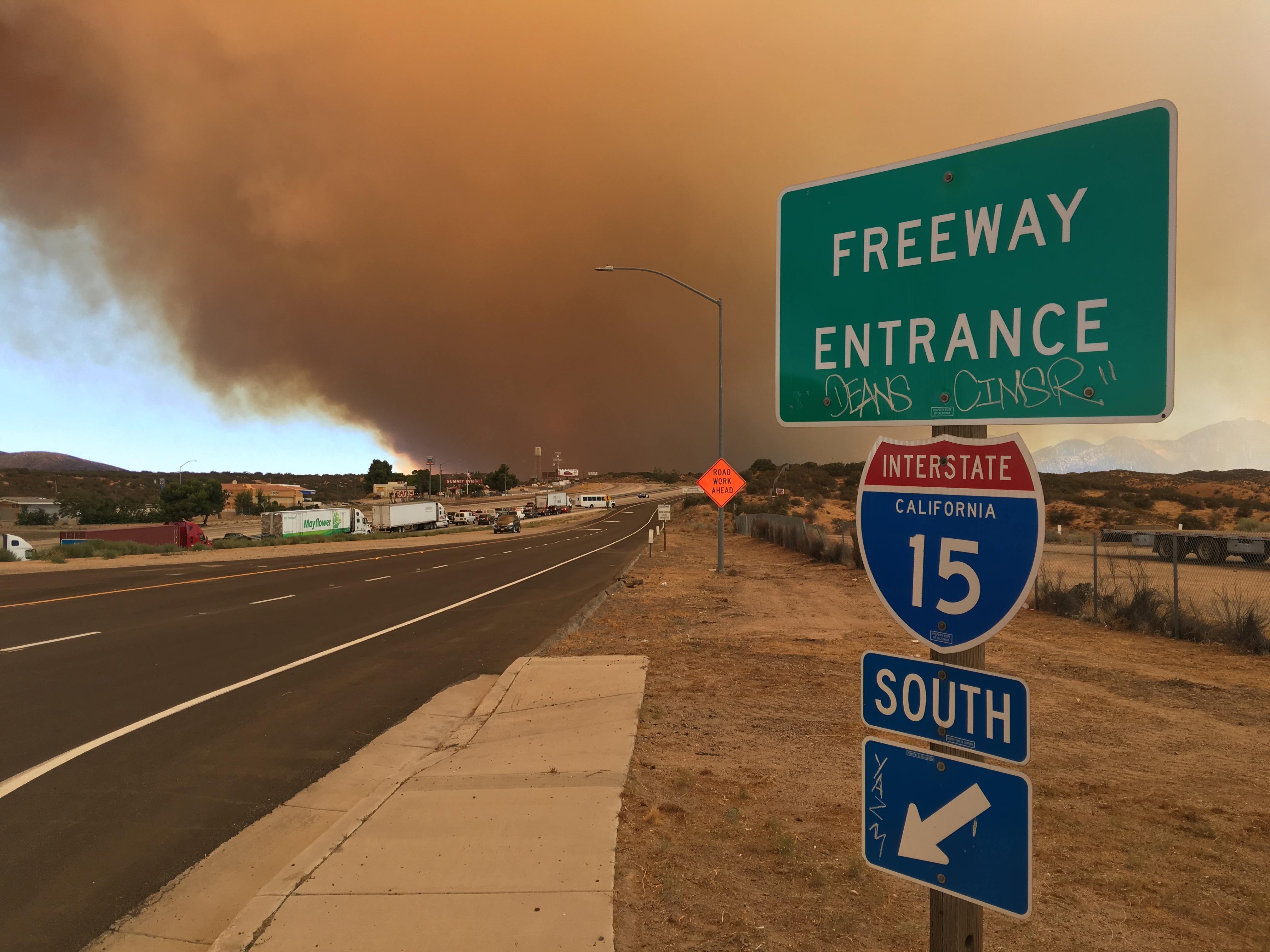 Directions To The 15 Freeway 15 Freeway Shut Down due to Blue Cut Fire Victor Valley