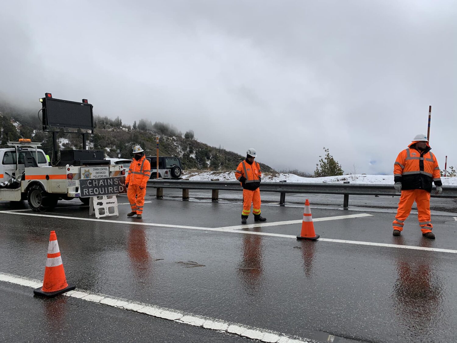 Snow expected in Cajon Pass; chains required in San Bernardino