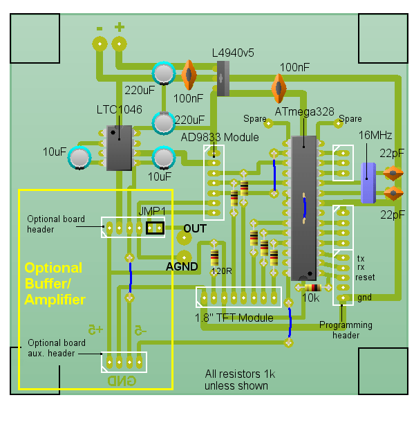 Arduino AD9833 Waveform Generator