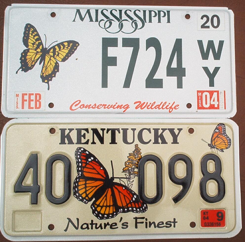 Cory Woodcock Flower License Plates
