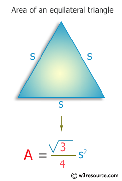 Area Of An Equilateral Triangle Equation