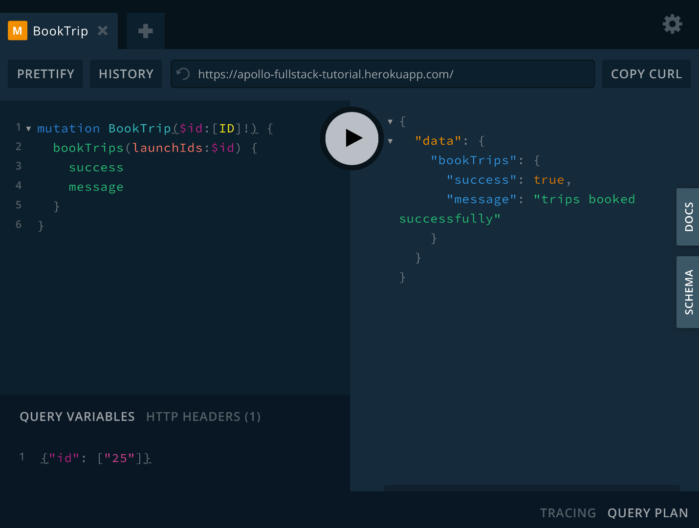 Apollo GraphQL Define additional mutations w3resource
