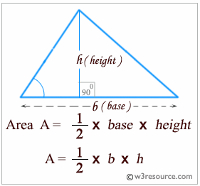 alex9ufo 聰明人求知心切: Python: Accept the base and height of a triangle and