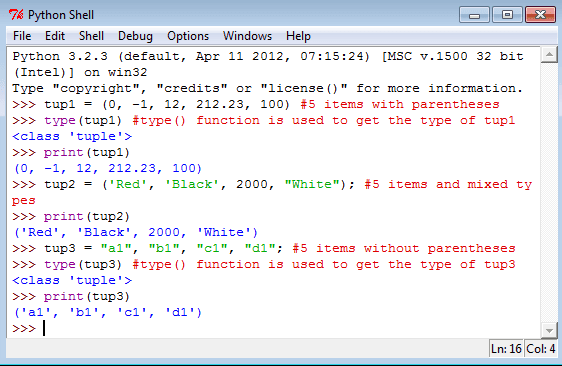 Python Data Type w3resource
