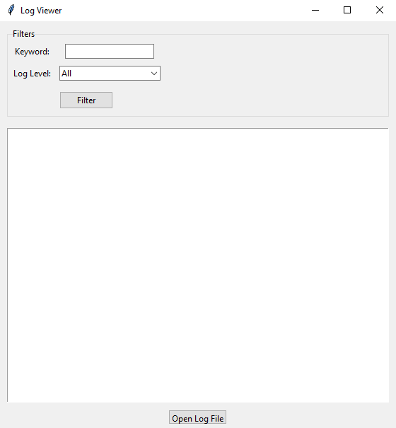 Python Tkinter log viewer