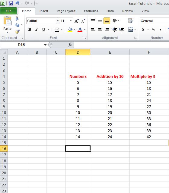 Excel Fill Handle in Formulas W3schools