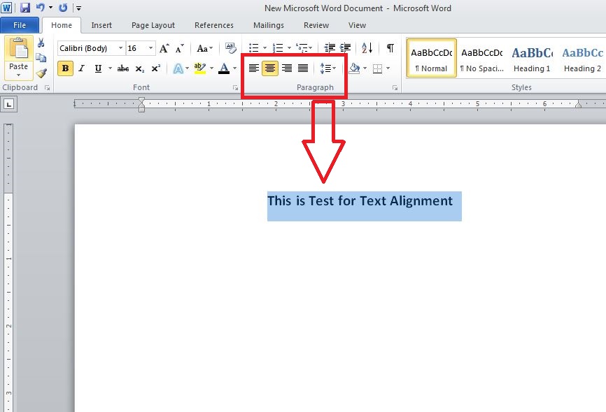 How to Change Text Alignment in MS Word W3schools