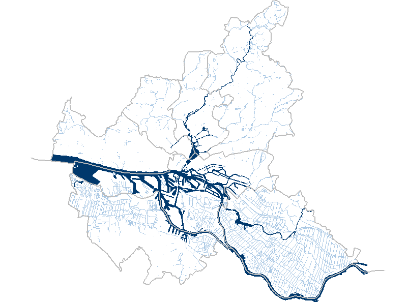 Hamburg Flüsse Karte Warndienst Binnenhochwasser Hamburg