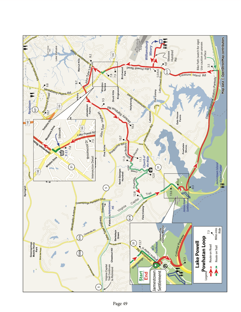 Williamsburg Area Bicycle Rides