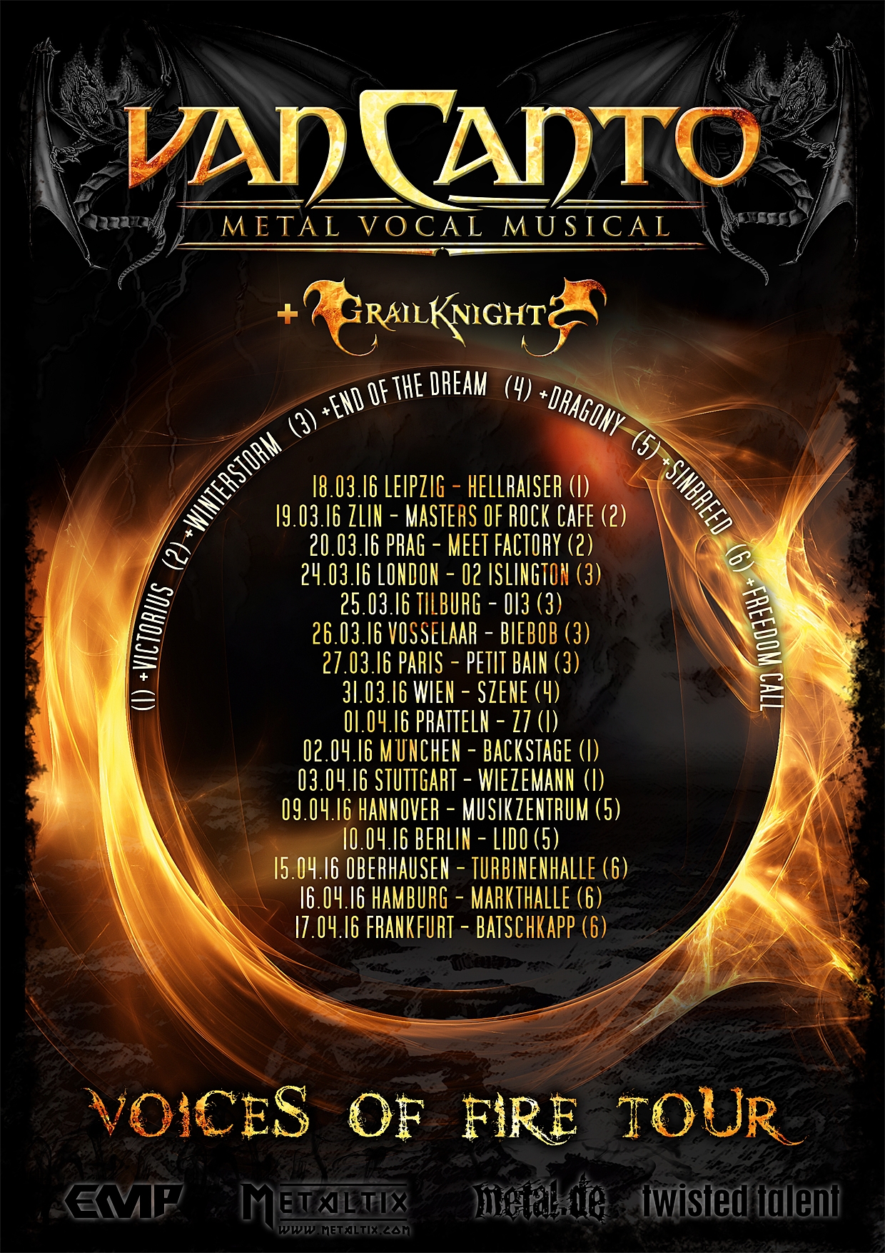 Van Canto kommen mit Konzeptalbum auf Tour WOA Wacken Open Air