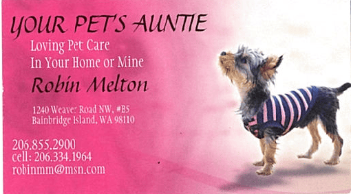LOCAL PET AND HOUSE SITTERS Winslow Animal Clinic